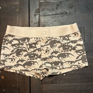 Brandy Melville Cream and Tan Shorts